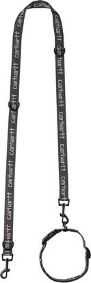 Pets Navy & Gray Script Leash & Collar