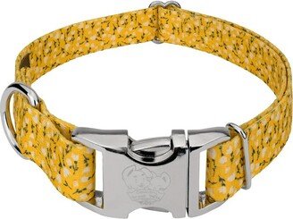 Country Brook Petz Premium Spring Cottagecore Dog Collar (1 Inch, Large)