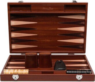 Hector Saxe Leather Backgammon Set-AA