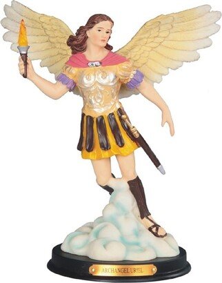 Q-Max 10H Archangel Uriel Statue Angel of Wisdom Holy Figurine Religious Decoration