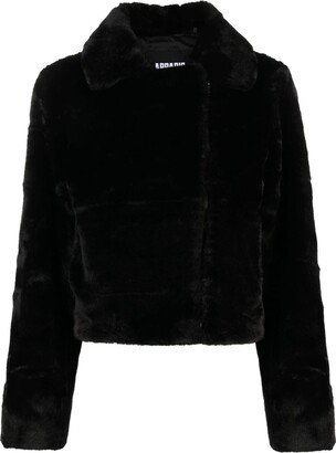 Darby faux-fur biker jacket