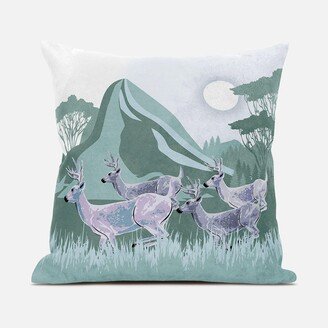 Amrita Sen Designs Amrita Sen Reindeer Herd Indoor Outdoor Pillow