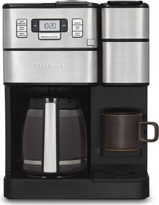 Combo 12 Cup and Single-Serve Grind & Brew Coffee Center - SS and Black - SS-GB1