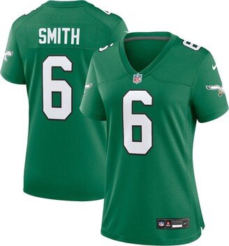 Women's DeVonta Smith Kelly Green Philadelphia Eagles Alternate Player Game Jersey