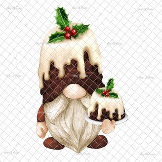 Christmas Gnome Clear Laser Printed Waterslide Image, Gnome Holiday Decal, Tumblers,, Tumbler Supplies, Waterslide Decals