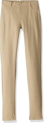 Junior's Uniform Stretch Jegging Pant (Khaki) Women's Clothing