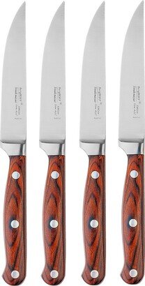 Pakka Wood 4-Pc. Steak Knife Set