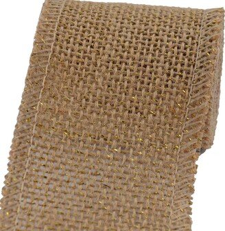 Unique Bargains Wedding Jute Belt Rope Cord String Strap Burlap Ribbon Roll 2.2 Yard