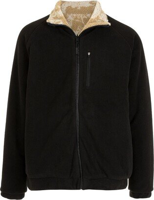 Zip-Up High-Neck Fleece Jacket