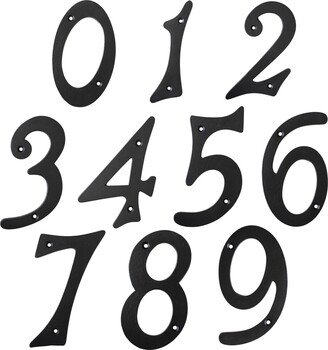 Vintage Traditional 5 Inch Iron House Number For Address Plaque, Mailbox, & Metal Signage - No-Ir530-127 From Rch Hardware