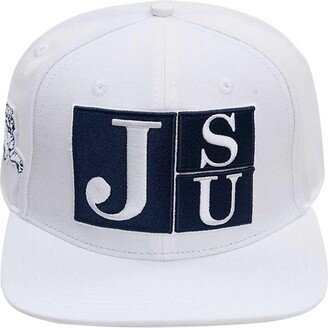 Men's Pro Standard White Jackson State Tigers Evergreen Wool Snapback Hat