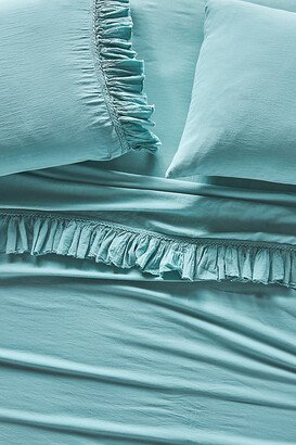 Ruffled Organic Spa Sateen Sheet Set-AB