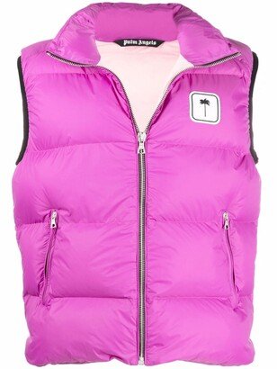 Logo-Patch Padded Gilet-AW