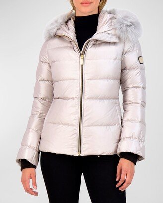 Apres-Ski Parka Jacket With Detachable Toscana Lamb Shearling Hood Trim