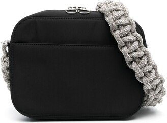 Crystal-embellished camera bag