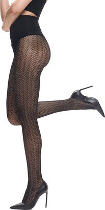 Herringbone Net Tights-AB