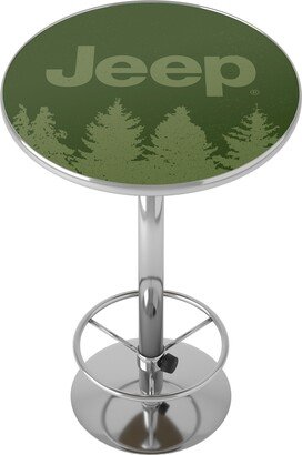 Tree Chrome Pub Table