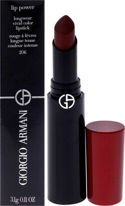 Lip Power Longwear Vivid Color Lipstick - 206 Cedar by for Women - 0.11 oz Lipstick