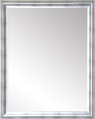 BrandtWorks Modern Brushed Silver Accent Mirror