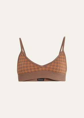 Checked Out Knit Bralette