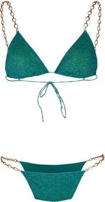 Glitter Chain-Linked Bikini Set