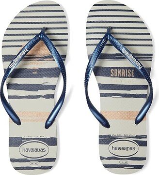 Slim Nautical Flip Flop Sandal (Natural) Women's Sandals