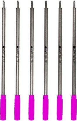 Monteverde Ballpoint Pen Refill Medium Point Pink Ink 6 Pack (C133PK)