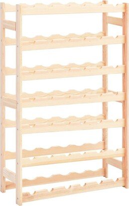 Wine Rack for 42 Bottles Pinewood - Beige/khaki