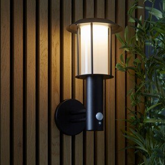 Vogue Lighting Vogue Tarka Outdoor Solar PIR Wall Light Black