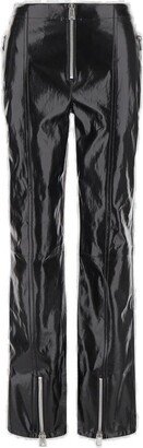 Zip Detailed Leather Pants