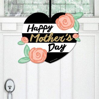 Big Dot Of Happiness Best Mom Ever - Hanging Mother's Day Party Outdoor Front Door Decor - 1 Pc Sign