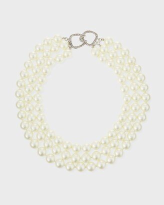 3-Row Pearly Necklace, 16L