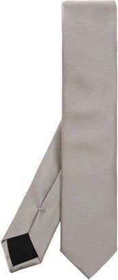 Logo Plaque Striped Tie