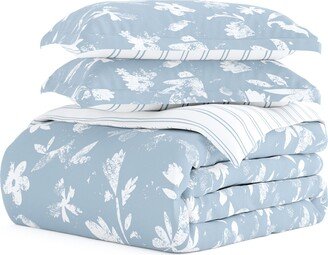 Premium Ultra Soft Country Home Pattern 3-Piece Reversible Duvet Cover Set