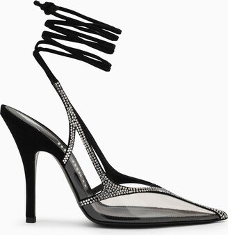 Venus black/transparent slingback