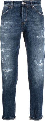 PT Torino Distressed Fitted Jeans