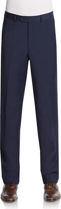 Saks Fifth Avenue Made in Italy Saks Fifth Avenue Men's Slim-Fit Flat-Front Wool Trousers