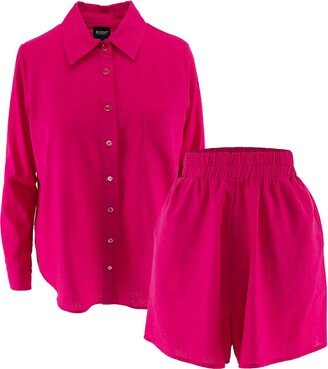 Bluzat Neon Pink Matching Set