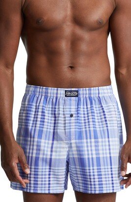 Plaid Woven Cotton Boxers