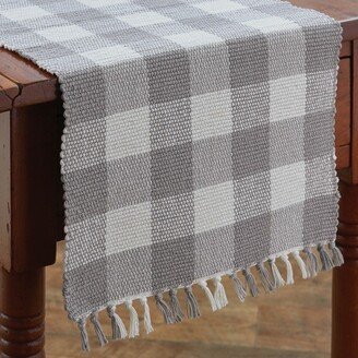 Park Designs Grey Buffalo Check Table Runner 36L