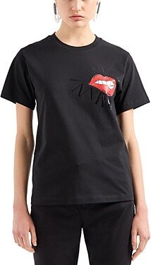 Lip Logo Short Sleeve Cotton Tee