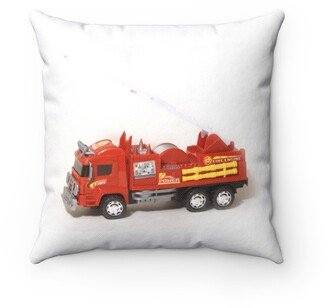 Red Fire Truck Toy Pillow - Throw Custom Cover Gift Idea Room Decor