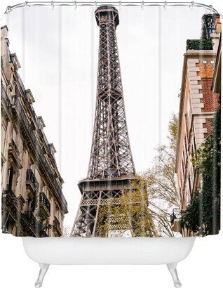 Bethany Young Photography The Eiffel Tower Shower Curtain Brown