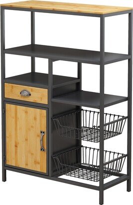 hommetree Multipurpose Kitchen Storage Shelf with Two Storage Baskets