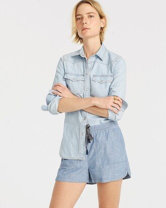 New seaside short in chambray