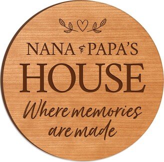 Lazy Susan | Turntable Stand Kitchen Table Centerpiece Modern Grandparents Gifts Wood Nana & Papa Gift-AB