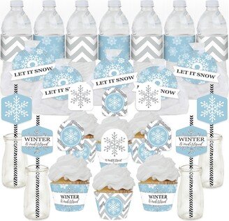 Big Dot Of Happiness Winter Wonderland Winter Wedding Cupcake Kit Fabulous Favor Party Pack 100 Pc