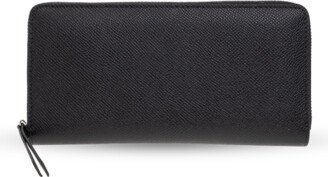 Leather Wallet Unisex - Black-AC