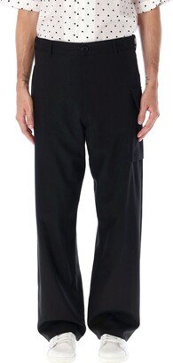 High-Waist Straight-Leg Trousers-BP