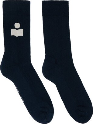 Navy Siloki Socks